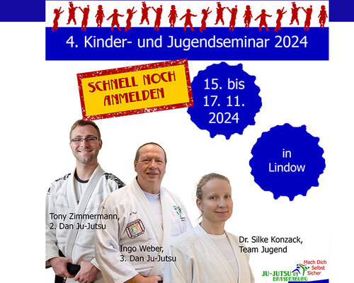 Schnell noch anmelden zum 4. Kinder- und Jugendseminar